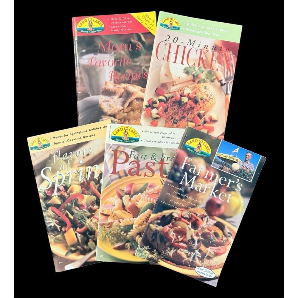 Land O Lakes Vintage Recipe Collection Cookbooks Set of 5